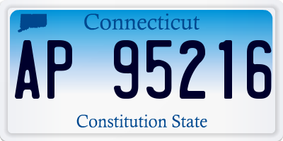 CT license plate AP95216