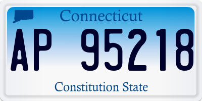 CT license plate AP95218