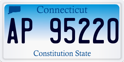 CT license plate AP95220