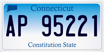 CT license plate AP95221