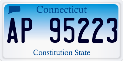 CT license plate AP95223