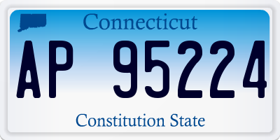 CT license plate AP95224