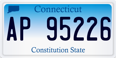 CT license plate AP95226