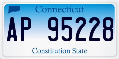 CT license plate AP95228