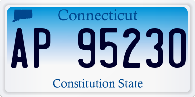 CT license plate AP95230