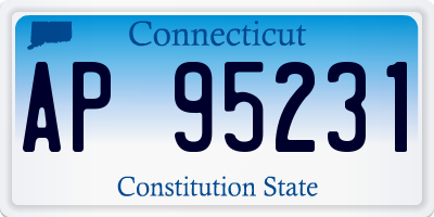 CT license plate AP95231