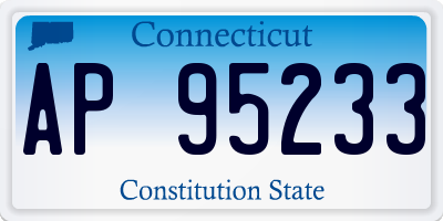 CT license plate AP95233