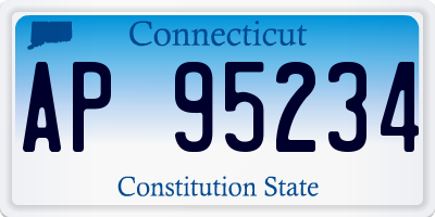 CT license plate AP95234