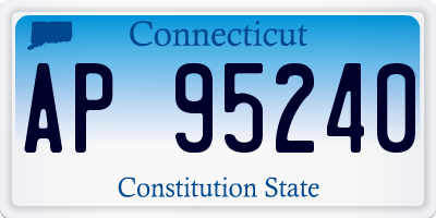 CT license plate AP95240