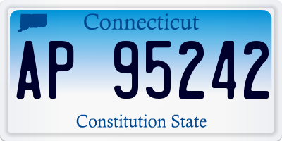 CT license plate AP95242