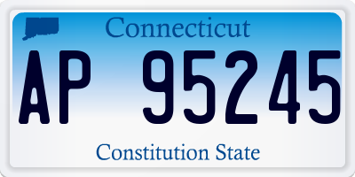 CT license plate AP95245