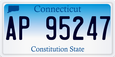 CT license plate AP95247