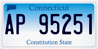 CT license plate AP95251