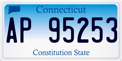 CT license plate AP95253