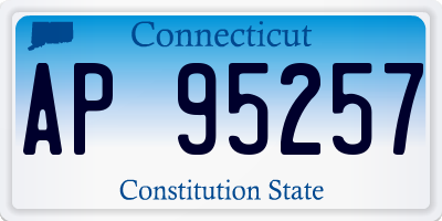 CT license plate AP95257