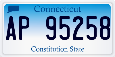 CT license plate AP95258