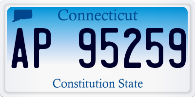 CT license plate AP95259