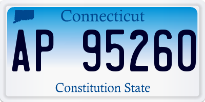 CT license plate AP95260