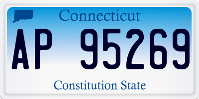 CT license plate AP95269