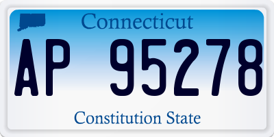 CT license plate AP95278