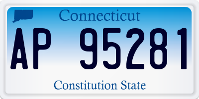 CT license plate AP95281