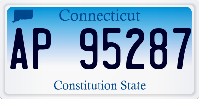 CT license plate AP95287