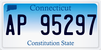 CT license plate AP95297