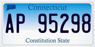 CT license plate AP95298