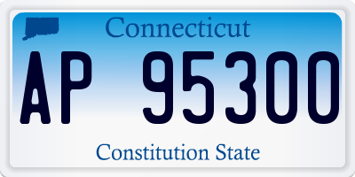 CT license plate AP95300