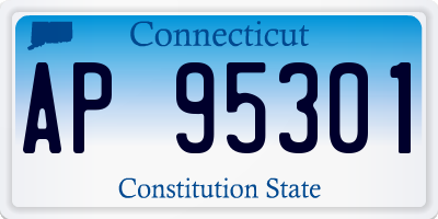 CT license plate AP95301