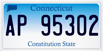 CT license plate AP95302