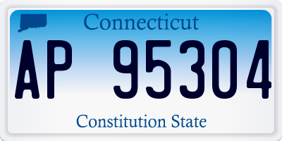 CT license plate AP95304