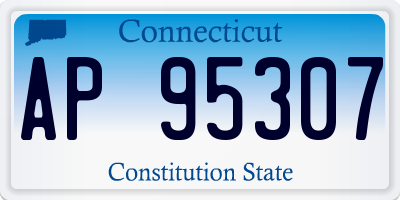 CT license plate AP95307