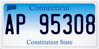 CT license plate AP95308