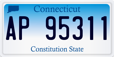 CT license plate AP95311