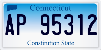 CT license plate AP95312