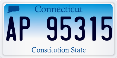 CT license plate AP95315