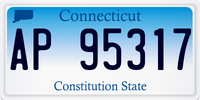 CT license plate AP95317