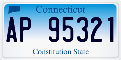 CT license plate AP95321