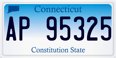 CT license plate AP95325