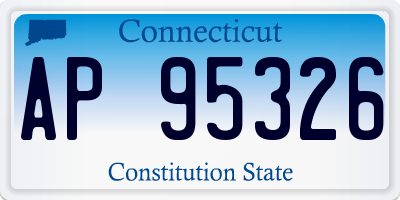 CT license plate AP95326