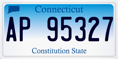 CT license plate AP95327