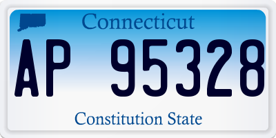 CT license plate AP95328