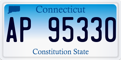 CT license plate AP95330