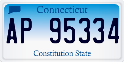 CT license plate AP95334