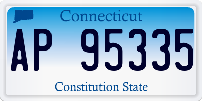 CT license plate AP95335