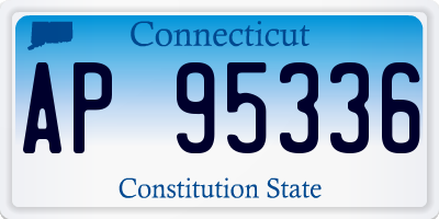 CT license plate AP95336