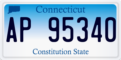 CT license plate AP95340