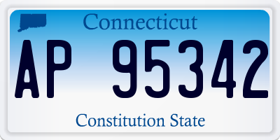 CT license plate AP95342