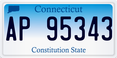 CT license plate AP95343